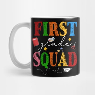First 1st Grade Squad Back To School Gift For Teacher Kids Mug